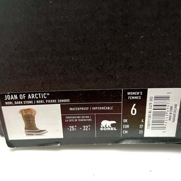 Sorel Joan of Arctic Nori Green Dark Stone Waterproof Winter Boots NEW - Picture 8 of 10